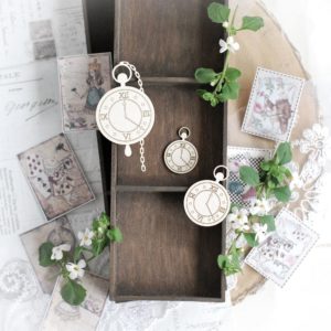 alice in wonderland watches decorative laser cut chipboard embellishments