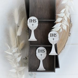 first holy communion ste of three chalice decorative laser cut chipboards