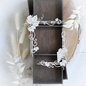 first holy communion set of two corner decorative laser cut chipboards