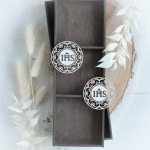 first holy communion set of two host decorative laser cut chipboard elements