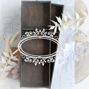 decorative laser cut chipboard frame