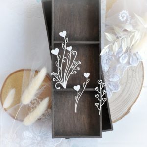 decorative laser cut floral chipboard embellishments