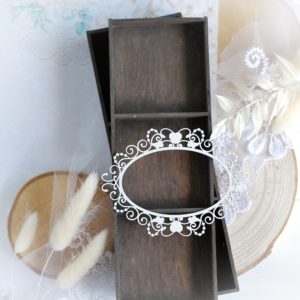 frame decorative laser cut chipboard embellishment