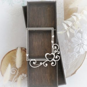 frame decorative laser cut chipboard embellishment