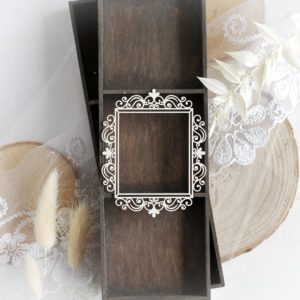 laser cut chipboard frame embellishment