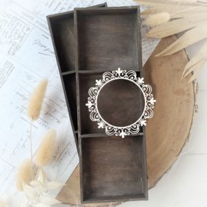 decorative laser cut chipboard frame