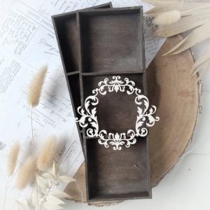 decorative laser cut chipboard frame