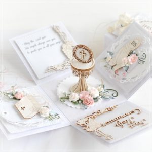 personalised first holy communion gift box card