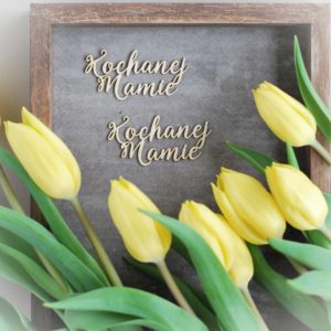 kochanej mamie set of decorative laser cut chipboard words