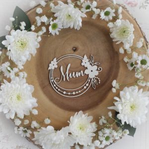 mothers day collection mum frame decorative laser cut chipboard