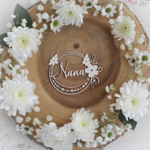 mothers day collection nana frame decorative laser cut chipboard