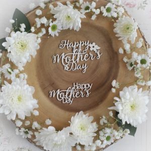 mothers day collection set of two happy mothers day decorative laser cut chipboard