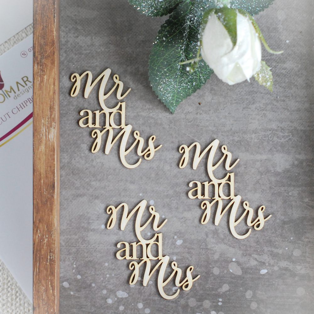 Words set 002 Decorative laser cut chipboards Bloomar Design