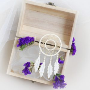 decorative large dream catcher laser cut chipboard