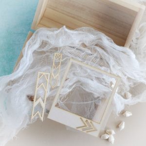 polaroid frame decorative laser cut chipboard set