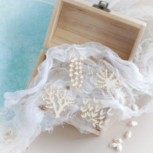 seaweeds decorative laser cut chipboard elements