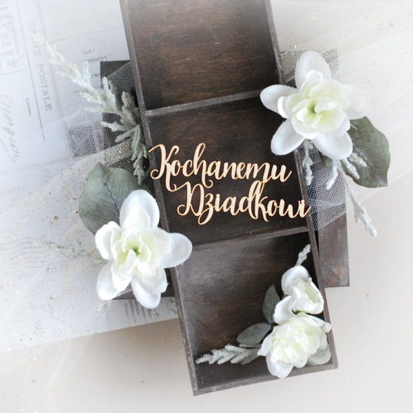 kochanemu dziadkowi grandparents day laser cut chipboard