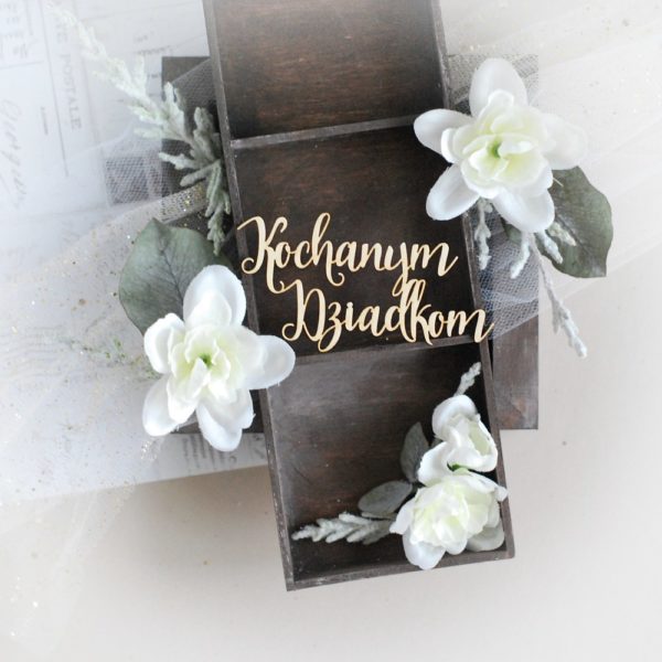 kochanym dziadkomgrandparents day laser cut chipboard