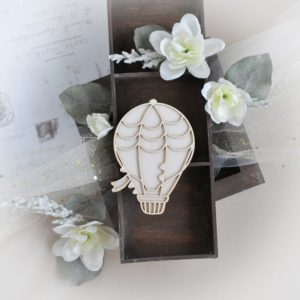 2 layer hot air ballon decorative laser cut chipboard