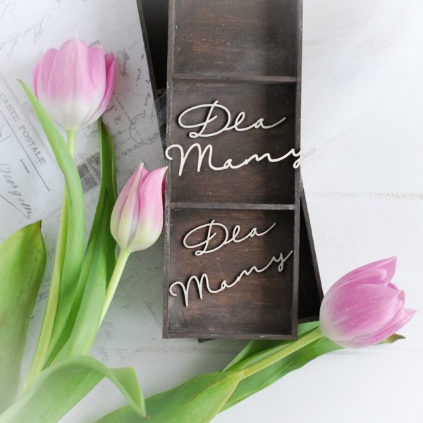 mothers day collection words dla mamy decorative laser cut chipboards