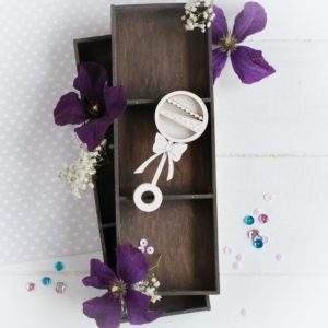 new baby collection baby rattle shaker box decorative laser cut chipboard