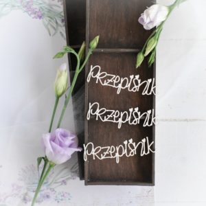 rzepisnik word set decorative laser cut chipboards