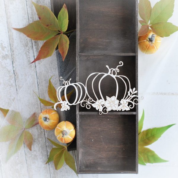 autumn halloween collection pumpkins decorative laser cut chipboards