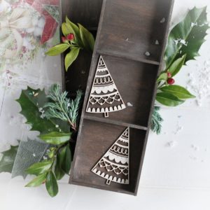 christmas collection set of two christmas trees decorative laser cut chipboards