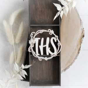 first holy communion ihs 2d frame decorative laser cut chipboard