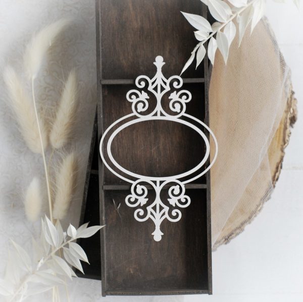 frame decorative laser cut chipboard