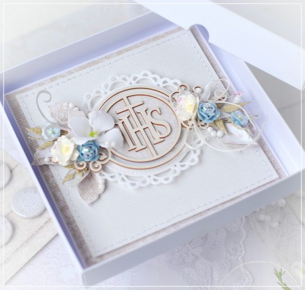 luxury handmade first holy communion card