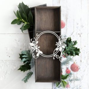 christmas decorative laser cut chipboard frame