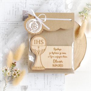 personalised wooden first holy communion favour podziekowanie komunijne