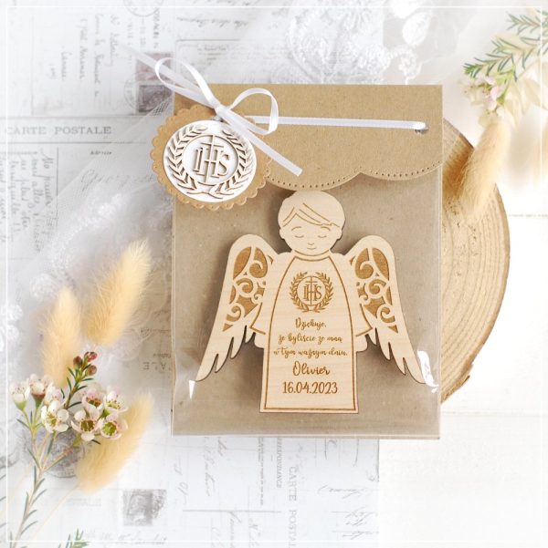 personlaised wooden first holy communion favour podziekowanie komunijne