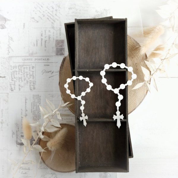 bloomar designs rosary decorative laser cut chipboard set