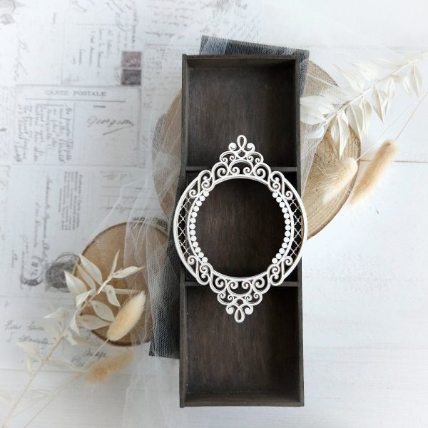 2 layer decorative laser cut chipboard frame