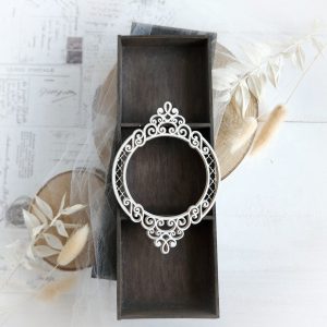 2 layer decorative laser cut chipboard frame