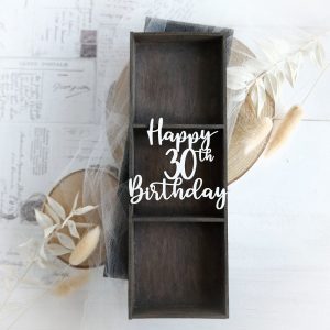 happy 30th birthday decorative laser cut chipboard