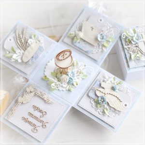 personalised first holy communion card box decorated with 3d laser cut chalice