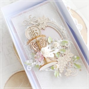 personalised first holy communion card with 3d chalice
