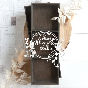 happy 20th wedding anniversary in polish decorative laser cut chipboard frame