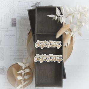 holy baptism keepsake laser cut and engraved decorative chipboard sign embellishment