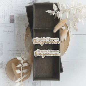 confirmation sacrament keepsake laser cut and engraved decorative chipboard sign embellishment